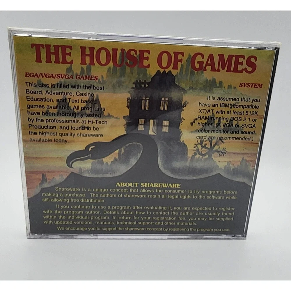 The‎ House of Games Vol 1 PC Game CD ROM Video Game Vintage Sealed